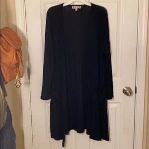 Plus Size Black Cardigan
